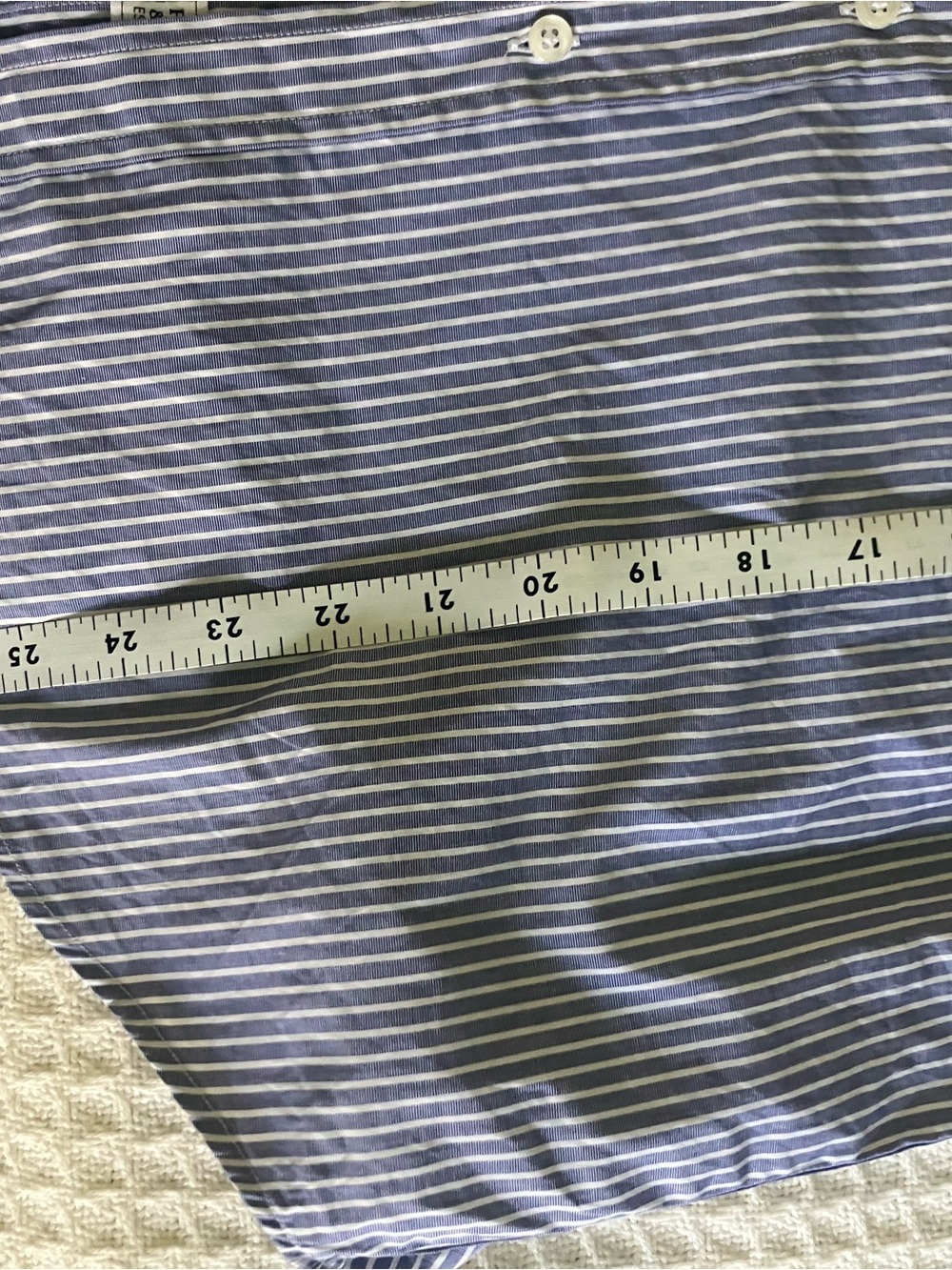 Frank & Eileen 100% cotton made in Italy Women’s Striped Button-Down Shirt - Picture 7 of 7